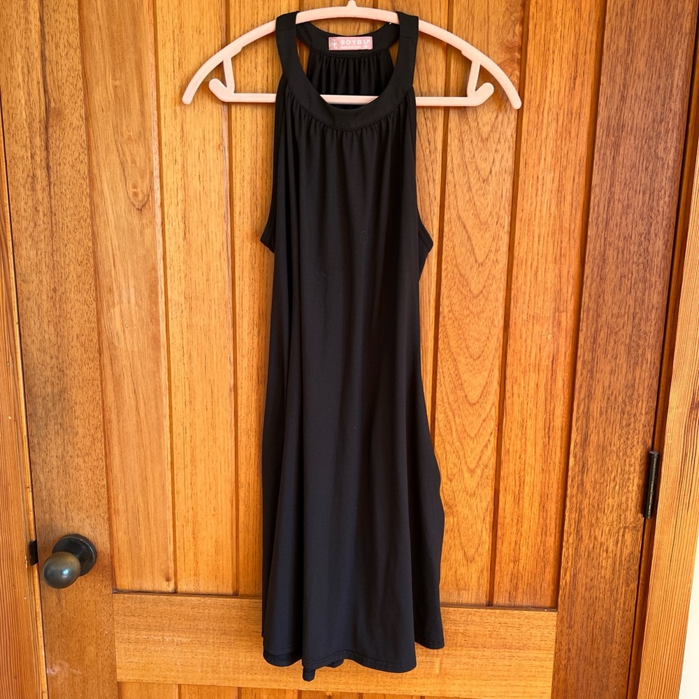 Soybu Black Backless Dress